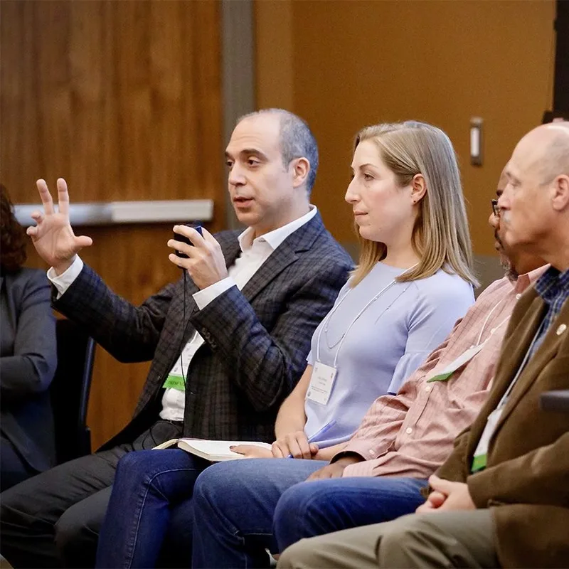 Ed speaking on a panel